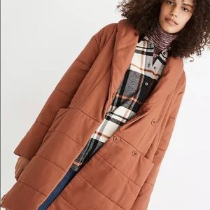 Madewell | Dumont Quilted Coat | Umber